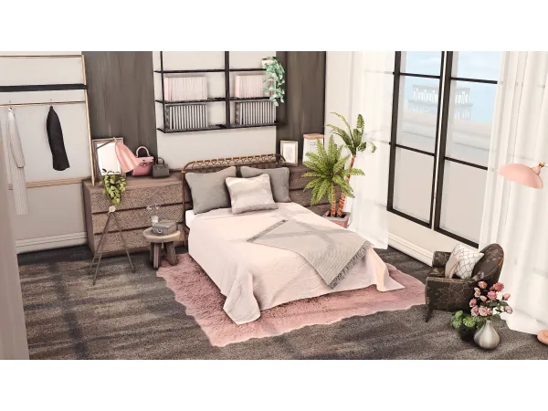 Alpha Alitha Bedroom by miwisimsie - The Sims 4 Custom Content