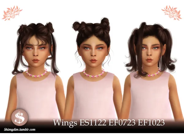 Alpha S4 Wings ES122 EF0723 EF1023 Child Toddler Conversions by shimydim - The Sims 4 Custom Content