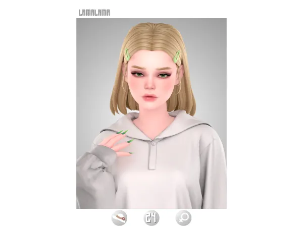 Maxis Match LamaLama Hair Tillie - The Sims 4 Custom Content
