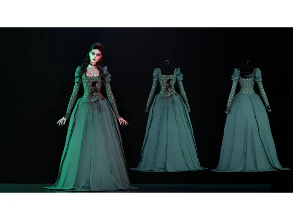 Vampire Antique Dress With Blood by astya96