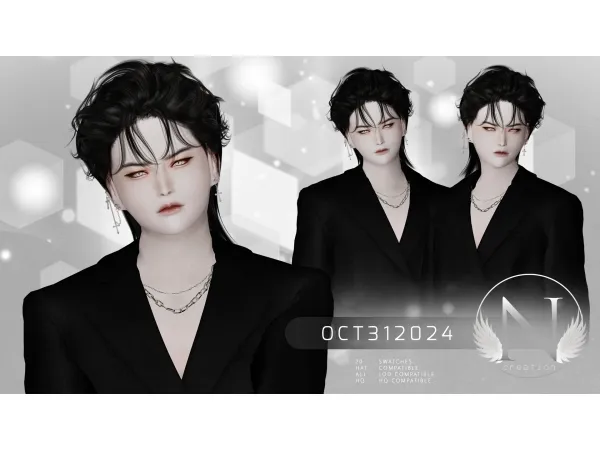Alpha NILYN HAIR OCT312024 - The Sims 4 Custom Content