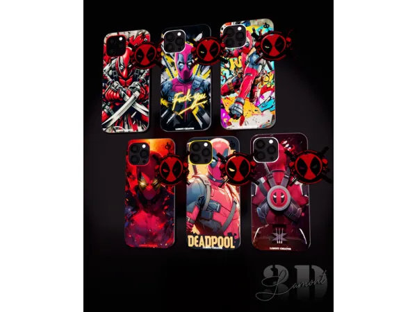 Mix deadpool cases - The Sims 4 Custom Content