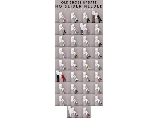 Alpha OLD SHOES UPDATE - The Sims 4 Custom Content