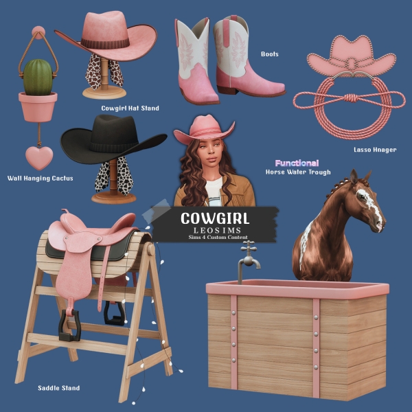 Mix Cowgirl by leosims4cc - The Sims 4 Custom Content