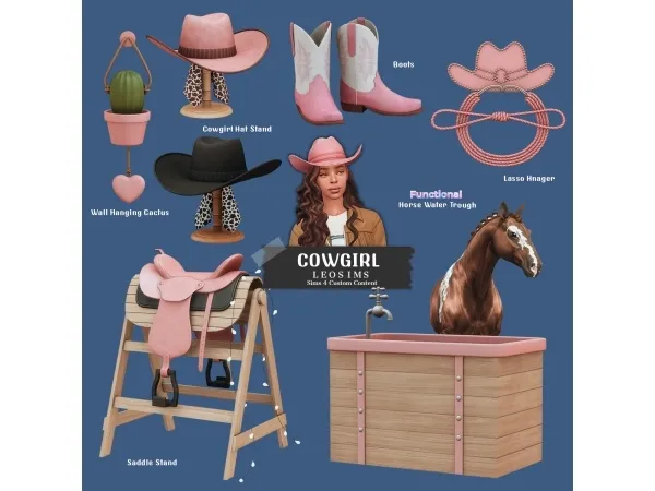 Mix Cowgirl - The Sims 4 Custom Content
