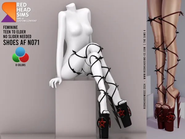 Alpha AF SHOES N071 - The Sims 4 Custom Content