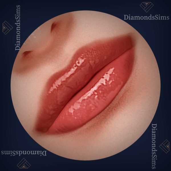 Alpha Strawberry mermalade lipgloss 84 by simsfinds - The Sims 4 Custom Content