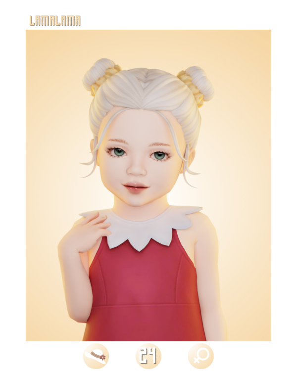 Maxis Match Hair Cathleen by simsfinds - The Sims 4 Custom Content