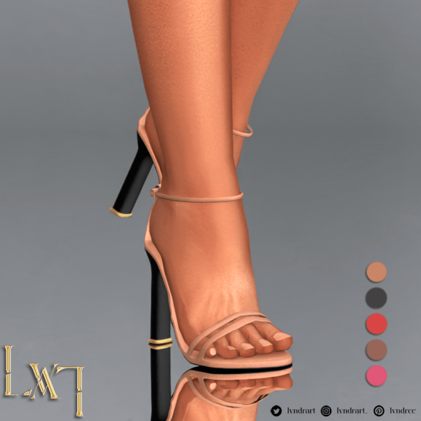Mix Double Sandals by simsfinds - The Sims 4 Custom Content