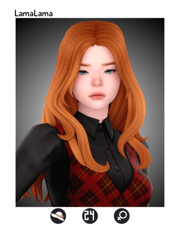 Maxis Match LamaLama Hair Katlyn by simsfinds - The Sims 4 Custom Content