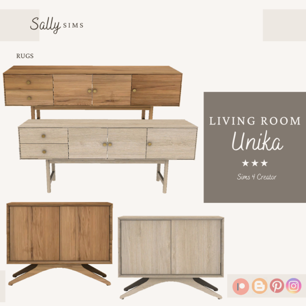 Alpha Living Room UNIKA by sally4sims - The Sims 4 Custom Content