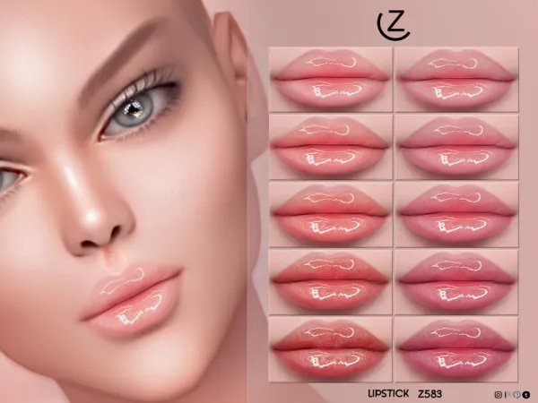 Alpha ZENX LIPSTICK Z583 - The Sims 4 Custom Content