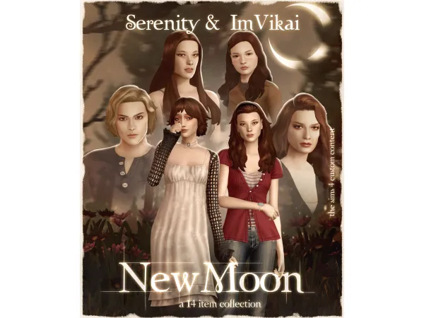 Maxis Match New Moon Collection by ImVikai - The Sims 4 Custom Content