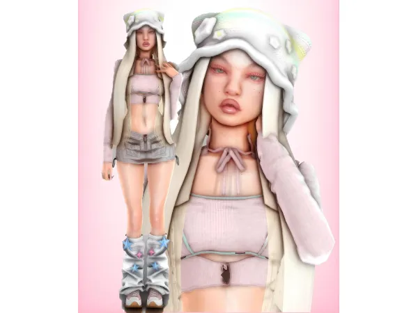 Mix rachel sim by deepmoon - The Sims 4 Custom Content