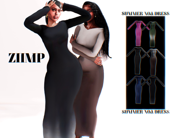 Maxis Match Summer NOA BodyCon Dress by simsfinds - The Sims 4 Custom Content