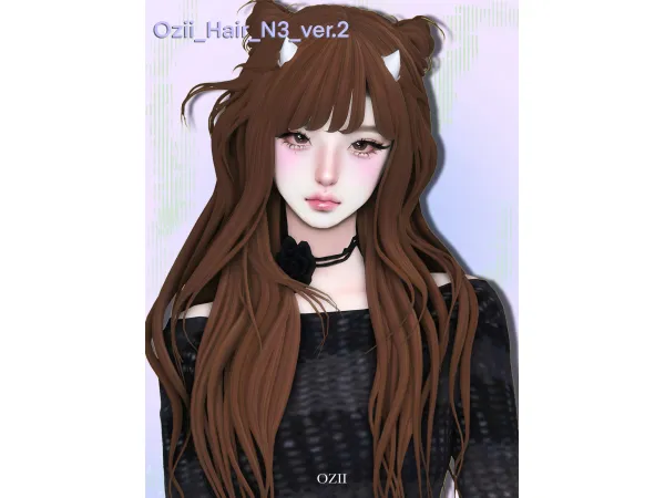 Maxis Match Ozii Hair N3 - The Sims 4 Custom Content