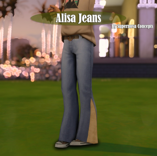 Maxis Match SupernovaConcepts] Alisa Jeans by simsfinds - The Sims 4 Custom Content
