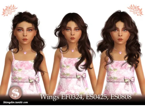 S4 Wings EF0324, ES0425, ES0808 Child Conversions by simsfinds