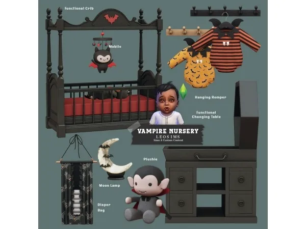 Mix Vampire Nursery - The Sims 4 Custom Content