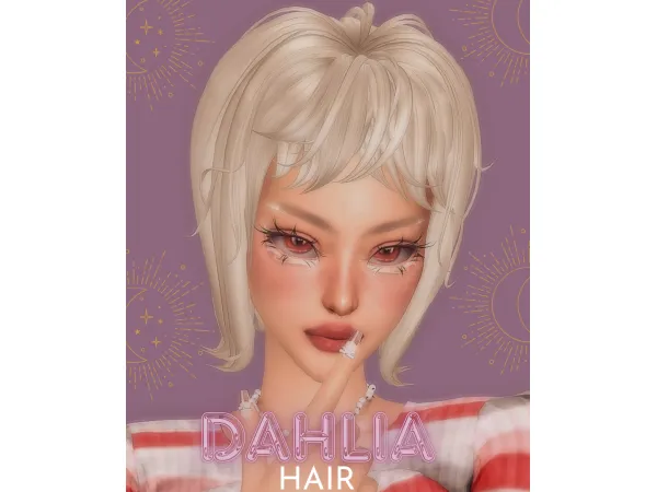 Maxis Match Cemelss Dehlia Hair - The Sims 4 Custom Content