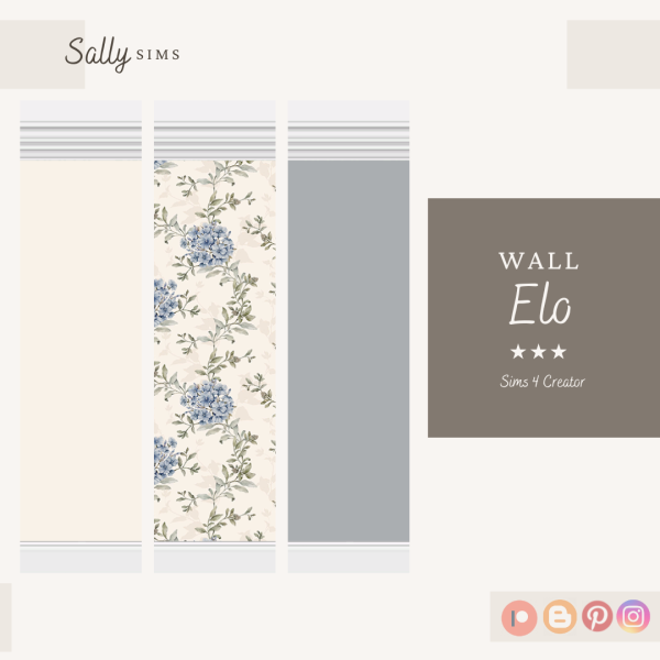 Alpha Wall ELO by sally4sims - The Sims 4 Custom Content