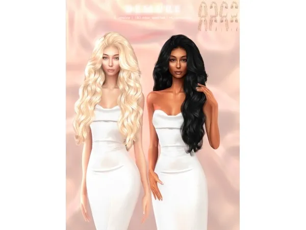 Alpha Demure Hairstyle - The Sims 4 Custom Content