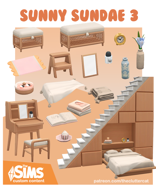 Maxis Match Sunny Sundae Part III by simsfinds - The Sims 4 Custom Content