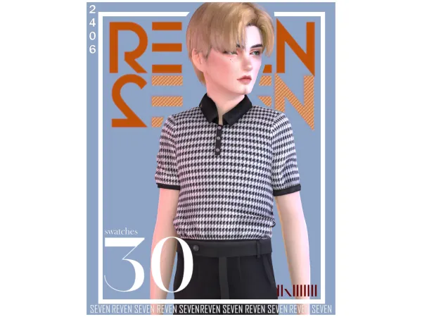Alpha Childs Full Tuck Classic Polo Shirt by rvn2seven - The Sims 4 Custom Content