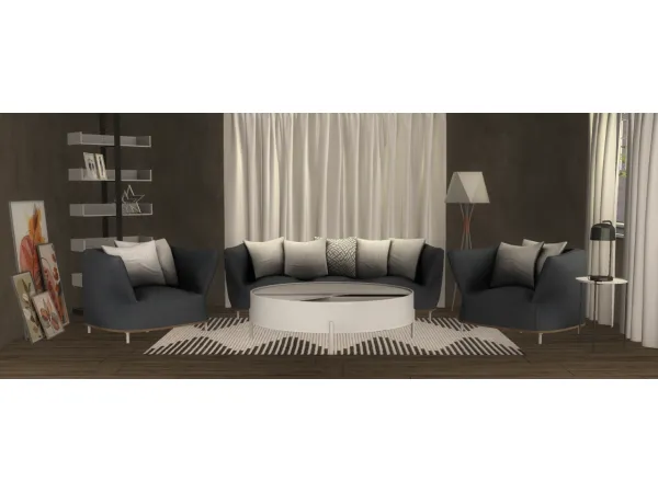 4t2 ArtVitalex Edinburg Living Room Set - The Sims 2 Custom Content