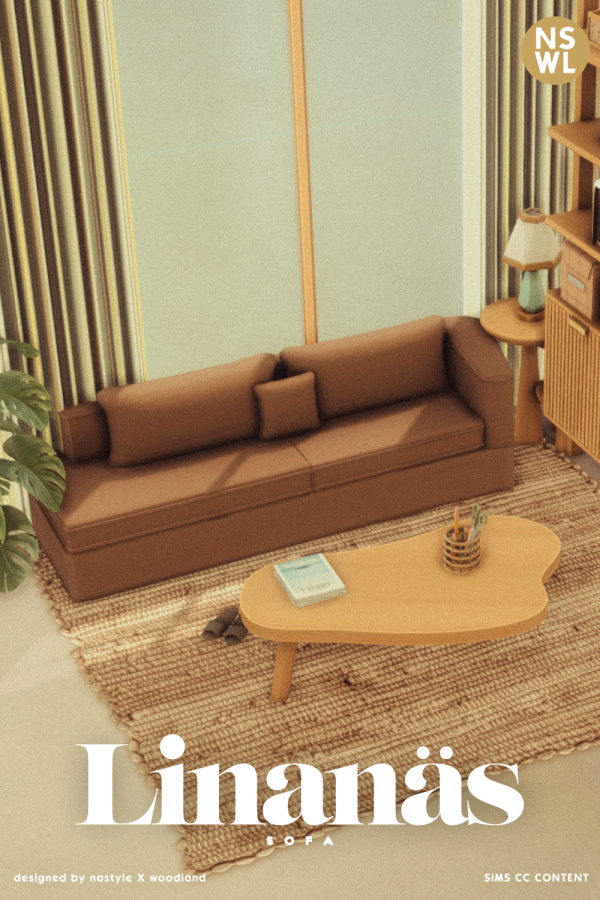 Maxis Match [NSxWL] Linanäs Sofa by simsfinds - The Sims 4 Custom Content