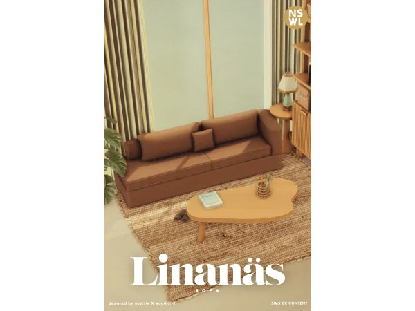 Maxis Match [NSxWL] Linanäs Sofa - The Sims 4 Custom Content