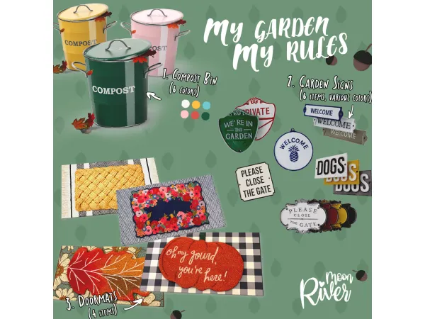 Alpha My Garden My Rules set by MoonRiver - The Sims 4 Custom Content