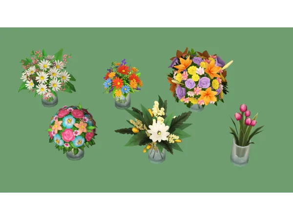 OFB Bouquets Default Replacement - The Sims 2 Custom Content