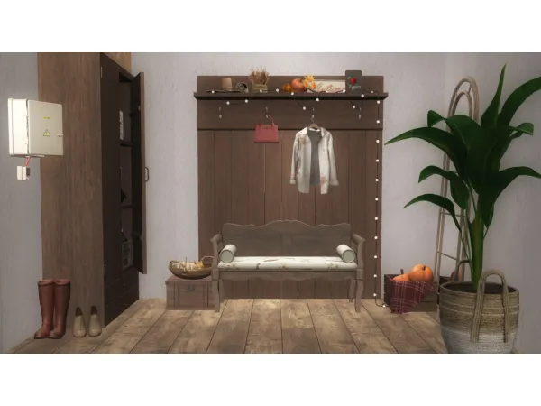 4t2 KHD Autumn Mudroom Set - The Sims 2 Custom Content