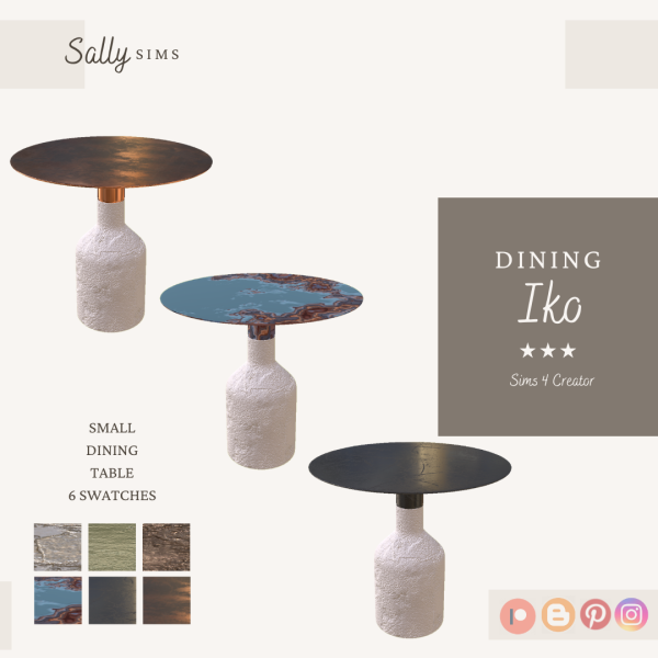 Alpha Dining IKO by sally4sims - The Sims 4 Custom Content