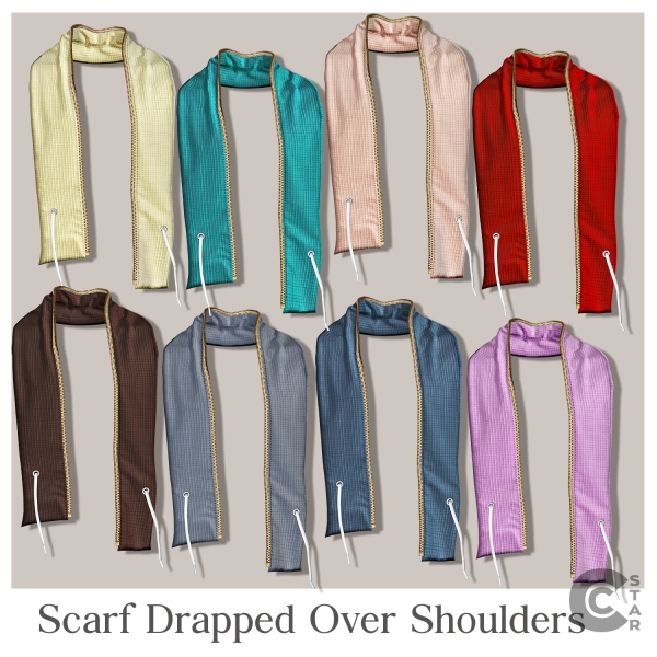 Alpha Male Scarf (ACCESSORY Category) cool_content_star by cool_content_star - The Sims 4 Custom Content
