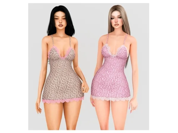 Alpha Coco lace mini dress - The Sims 4 Custom Content