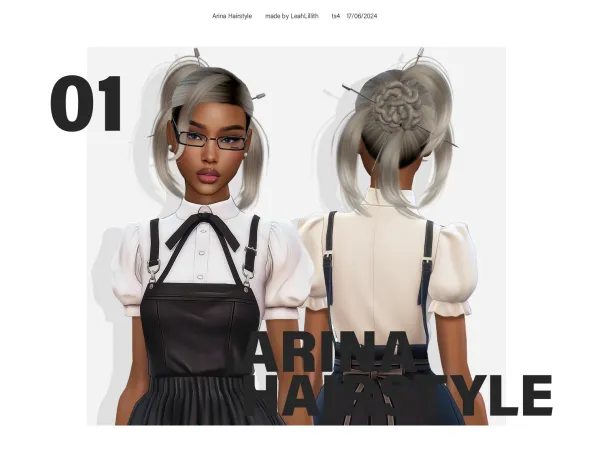 Alpha Arina Hairstyle by leahlillith - The Sims 4 Custom Content