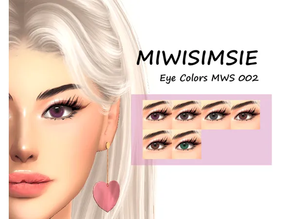 Mix Eye Colors MWS 002 by miwisimsie - The Sims 4 Custom Content