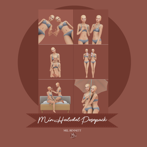 Mix Min Halvdel Posepack by melbennett - The Sims 4 Custom Content