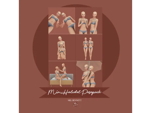 Mix Min Halvdel Posepack - The Sims 4 Custom Content