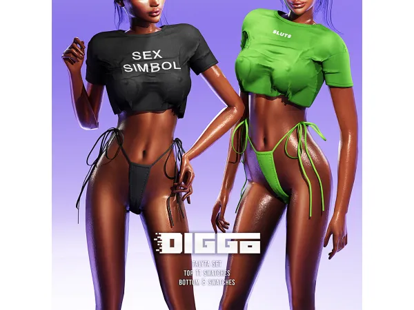 Alpha TALYTA SET - The Sims 4 Custom Content