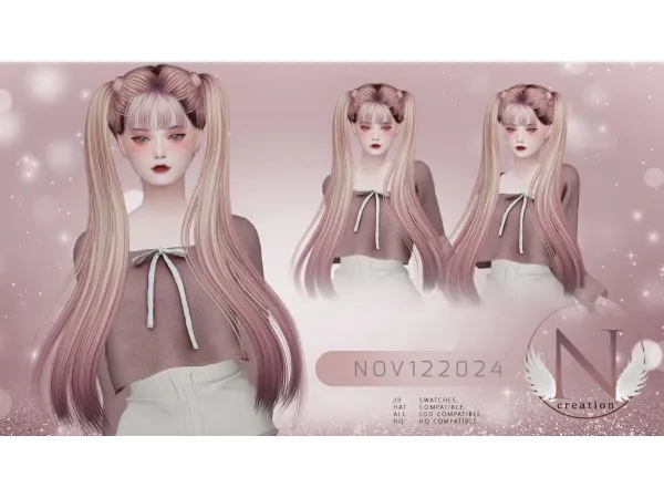 Alpha NILYN HAIR NOV112024 - The Sims 4 Custom Content
