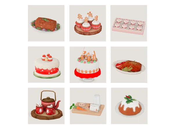 Maxis Match christmas recipe recommendations by boujeesimss - The Sims 4 Custom Content