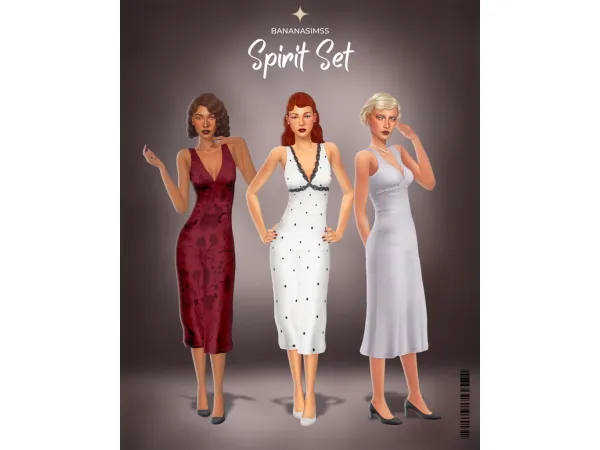Maxis Match Spirit Set by BananaSimss - The Sims 4 Custom Content