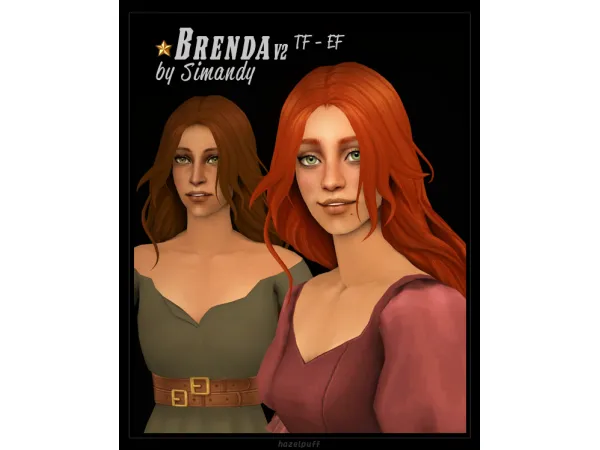 4t2 Brenda v2 Hair by Simandy - The Sims 2 Custom Content