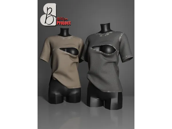 Alpha BillionProject Mama Basic T shirt - The Sims 4 Custom Content
