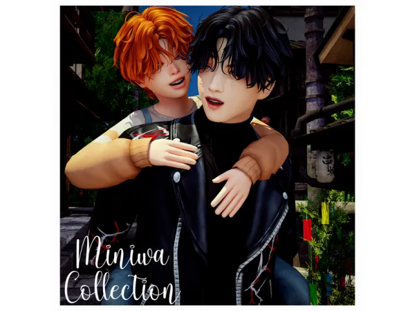 Maxis Match RAPHAEL HAIR by Miniwa - The Sims 4 Custom Content