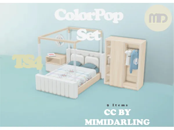 Maxis Match ColorPop Set by MimiDarling - The Sims 4 Custom Content