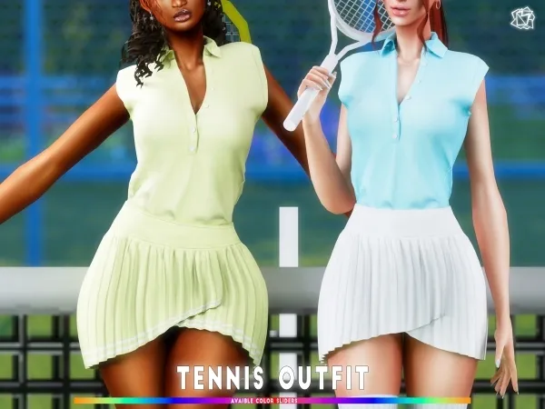 Alpha Tennis Outfit brsims - The Sims 4 Custom Content